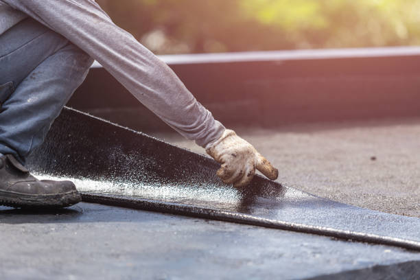 Professional Basement Waterproofing technician working in Zionsville, IN